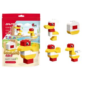 75-403 Σετ 10 τεμ Τουβλάκια Happy Farm 16x21cm , Παιχνίδια