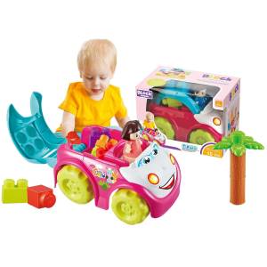 75-431 Αυτοκινητάκι Τουβλάκια 10 τεμ 25x17x16cm , Παιχνίδια