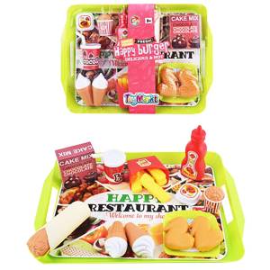 77-1133 Happy Burger Δίσκος Σερβιρίσματος 19 τεμ 35x5x26cm , Παιχνίδια