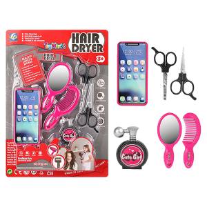 77-1255 Καρτέλα Ομορφιάς diy Hair Dryer 27x37x5cm , Παιχνίδια