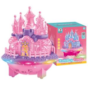 77-1295 Περιστρεφόμενο Κάστρο με Φως & Μουσική 14x17x14cm , Παιχνίδια
