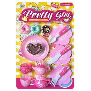 77-1321 Σετ Τσαγιού Pretty Girl σε Καρτέλα 24x39x4cm , Παιχνίδια