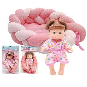 78-236 ΚΟΥΚΛΑ 20cm με Κρεβατάκι σε Σακούλα 20x36x7cm , Παιχνίδια