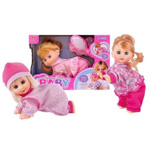 78-243 Κούκλα 20cm Μπαταρίας Μπουσουλάει 24x16x10cm , Παιχνίδια