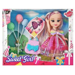 78-244 Κούκλα 15cm Μπαλόνια & Αξεσουάρ 20x15x5cm , Παιχνίδια