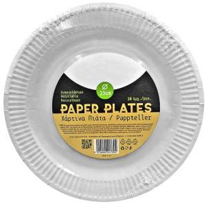 80-2054 Πιάτα Χάρτινα 23cm πακ=20τεμ ø23cm , Είδη Σπιτιού
