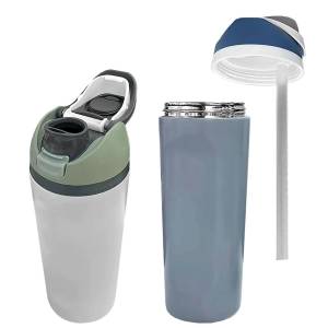 80-2138 Παγούρι Inox Γίγας με Καλαμάκι 29x7cm 946ml , Είδη Σπιτιού