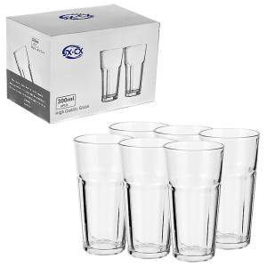 80-316 Ποτήρι Νερού Μεγάλο σετ=6τεμ 14x7cm 340mL , Είδη Σπιτιού