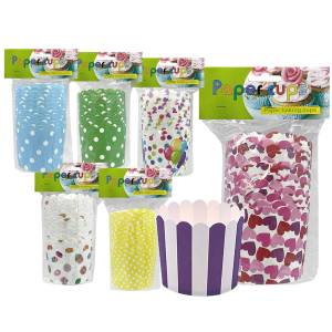 81-506 Φορμάκια Κέικ Χάρτινα πακ=12τεμ 7x5,5cm , Είδη Σπιτιού