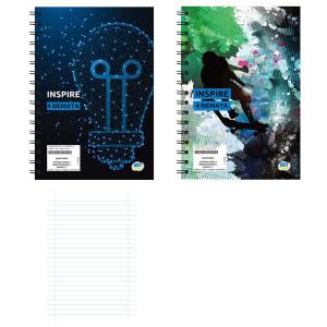 84-291 Τετράδια Σπιράλ 4 Θεμάτων Inspire 17x25cm , Σχολικά