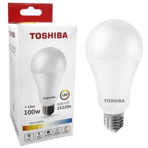 88-445 Λάμπα LED Toshiba για Ντουί ε27 Θερμό Λευκό 230v N_std a70 15w 3000k Γωνία Δέσμης 180 Μοίρες  , Είδη Σπιτιού