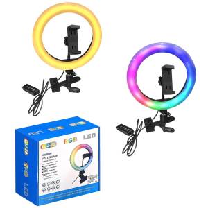 89-33 Φωτιστικό Δαχτυλίδι με usb led Λευκό & Πολύχρωμο φως ø20cm , Ψιλικά