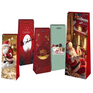 93-1810 Τσάντα Ποτών Χριστουγέννων 35,5x11x8cm , Χριστουγεννιάτικα