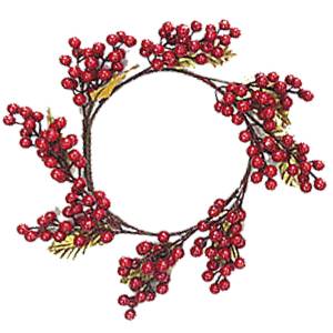 93-2550 Στεφάνι με γκι φ45 45cm , Χριστουγεννιάτικα