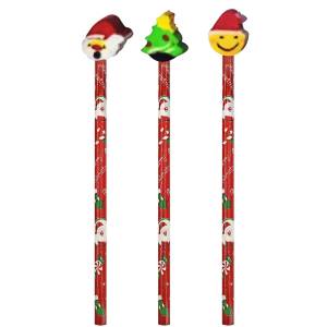 93-2592 Μολύβια με Γόμα Xmas 3 τεμ  , Χριστουγεννιάτικα