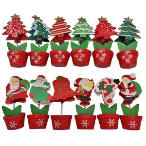 93-2679 Γλαστράκι με Μανταλάκι για Κάρτα  , Χριστουγεννιάτικα