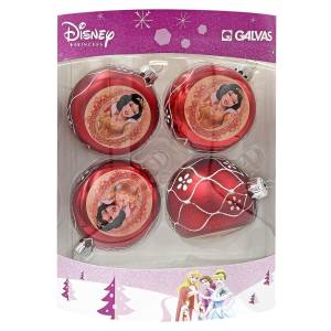 93-3067 Μπάλες Princess πακ=4 τεμ φ7.5cm ø7,5cm , Χριστουγεννιάτικα