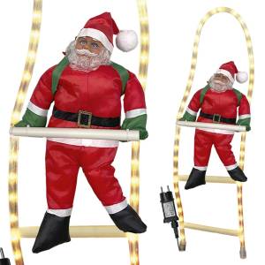 93-3507 Άγιος σε Σκάλα Φωτοσωλήνα 36 LED 1,5m Λευκό Θερμό Σταθερού Φωτισμού IP44 Άγιος: 38cm. Φ11mm 1,5m Φωτοσωλήνας (+3m Extra Καλώδιο) , Χριστουγεννιάτικα