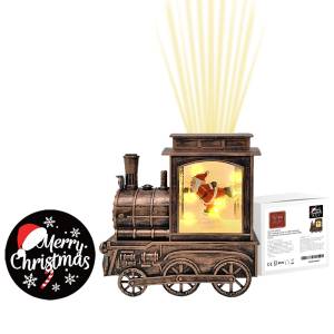 93-3513 Φανάρι Τρένο με Λαμπάκια και Προτζέκτορα Usb/μπαταρίας 17x16x8,5cm , Χριστουγεννιάτικα