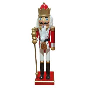 93-3579 Στρατιώτης Ξύλινος Καρυοθραύστης Χριστουγέννων 38cm , Χριστουγεννιάτικα