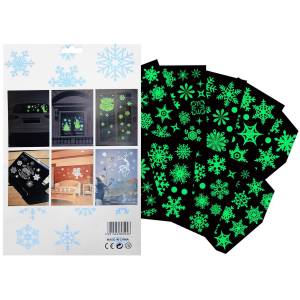 93-3585 Αυτοκόλλητα Xmas Φωσφόριζε 32x20cm , Χριστουγεννιάτικα