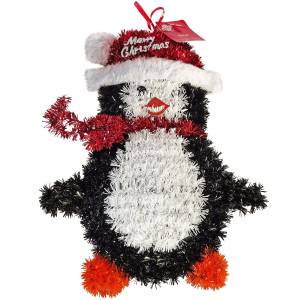 93-3592 Πιγκουίνος Tinsel Κρεμαστό Χώρου 30x24cm , Χριστουγεννιάτικα