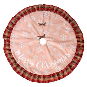 93-3610 Ποδιά Δέντρου Λινάτσα με Ριγέ Σχέδιο ø120cm , Χριστουγεννιάτικα