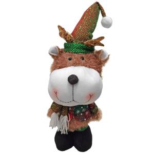 93-3703 Τάρανδος Πάνινος με Σκούφο 55x16cm , Χριστουγεννιάτικα