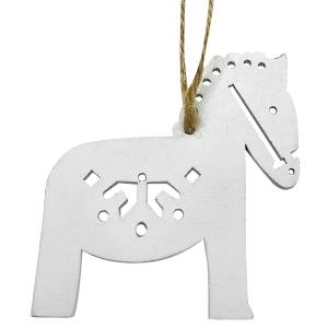 93-3721 Στολίδι Ξύλινο Αλογάκι 7cm , Χριστουγεννιάτικα