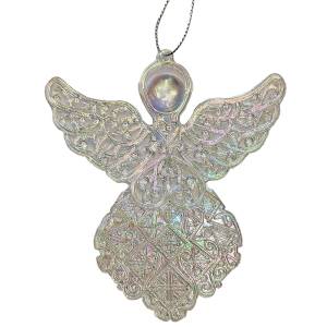 93-3761 Στολίδι Ακρυλικό Αγγελάκι 13x11cm , Χριστουγεννιάτικα