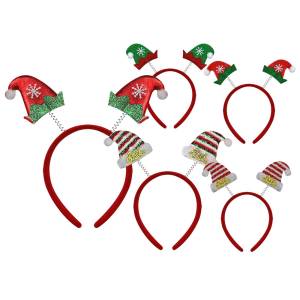 93-3771 Στέκα Σκουφάκι Ξωτικών με Ελατήρια  , Χριστουγεννιάτικα