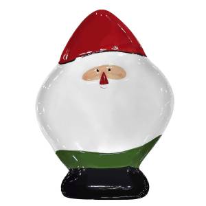 93-3839 Πιατέλα Κεραμική Άγιος Βασίλης 30x20cm , Χριστουγεννιάτικα