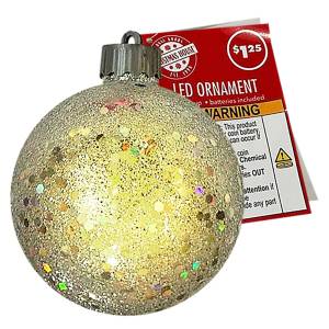 93-3907 Μπάλα Κρεμαστή  Χριστουγέννων με LED ø10cm , Χριστουγεννιάτικα