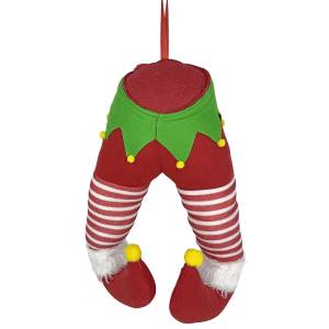 93-3945 Κρεμαστό Διακοσμητικό Πόδια Ξωτικού 36x27cm , Χριστουγεννιάτικα