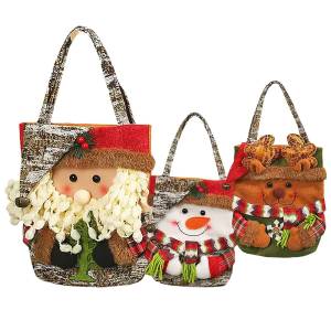 93-3960 Τσάντα με Φιγούρα 3D Χριστουγεννιάτικη 30x23cm , Χριστουγεννιάτικα