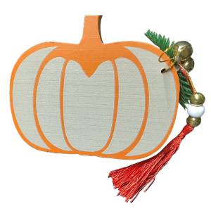 93-3993 Κολοκύθα Ξύλινο Επιτραπέζιο Διακοσμητικό 14,5x14cm , Χριστουγεννιάτικα