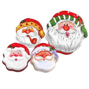 93-4040 Κουτί Αγ. Βασίλης Πλαστικό 19x18x8cm , Χριστουγεννιάτικα