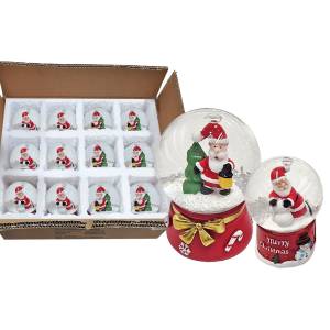 93-501 Χιονόμπαλα Άγιος ø4,5cm ø4,5x6,5cm , Χριστουγεννιάτικα