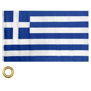 96-11 Σημαία Ελληνική Υφασμάτινη για Κοντάρι 90x150cm , Σχολικά