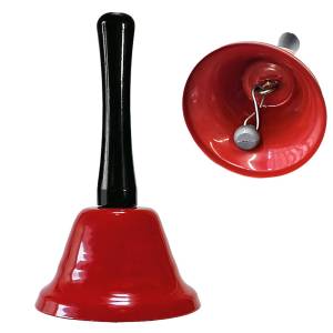 96-781 Κουδούνι Χειρός Μεταλλικό 12x6,5cm , Χριστουγεννιάτικα