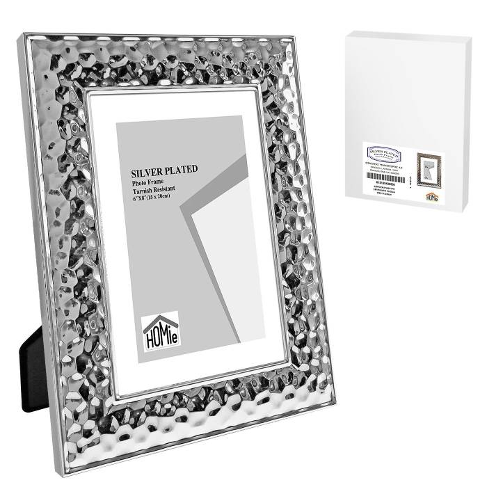 12-1894 Κορνίζα Επάργυρη Σφυρήλατη 15x20cm χονδρική, Δώρα χονδρική