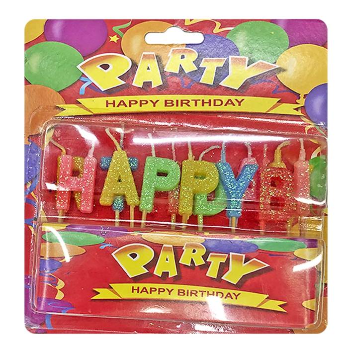 17-48 Κεριά Happy Birthday Χρυσόσκονη  χονδρική, Ψιλικά χονδρική