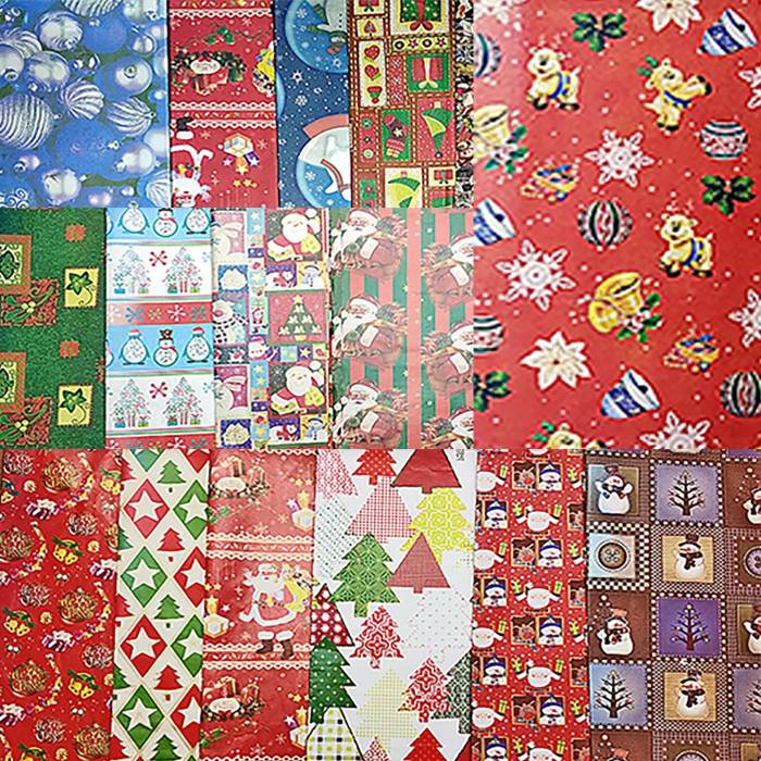 19-47 Κόλλα Περιτυλίγματος Xmas 51x75cm χονδρική, Χριστουγεννιάτικα χονδρική