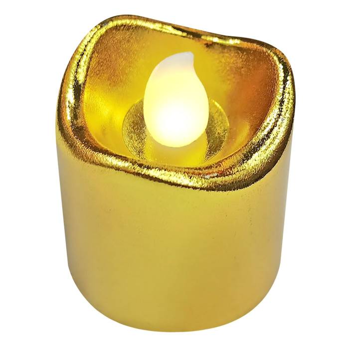 37-467 Ρεσώ Μπαταρίας Χρυσό Μεταλλιζέ 4,5x4cm χονδρική, Χριστουγεννιάτικα χονδρική