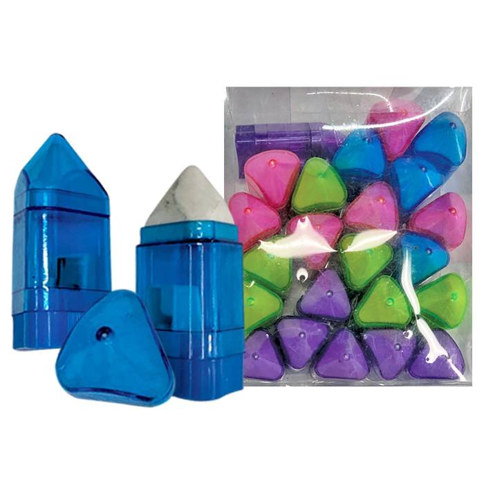 50-2650 Ξύστρα Βαρελάκι με Γόμα 6x3cm χονδρική, Σχολικά χονδρική