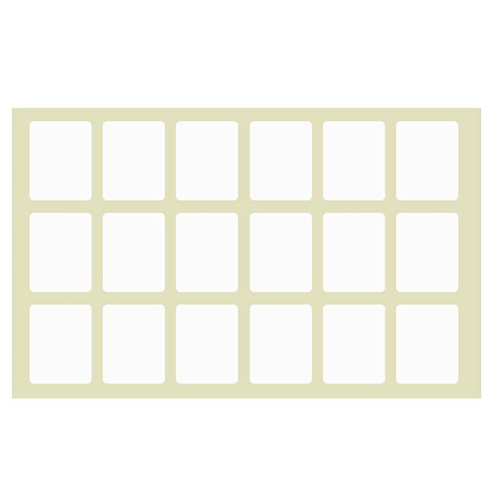 50-31 Ετικετάκια Λευκά Αυτοκόλλητα πακ=40φ Φύλλο=13x9cm χονδρική, Σχολικά χονδρική