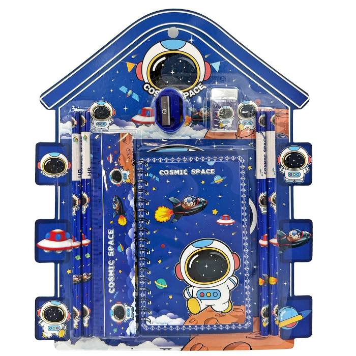 50-3427 Σχολικό σετ=8τεμ Αστροναύτης με Μπλοκ 27x22cm χονδρική, Σχολικά χονδρική