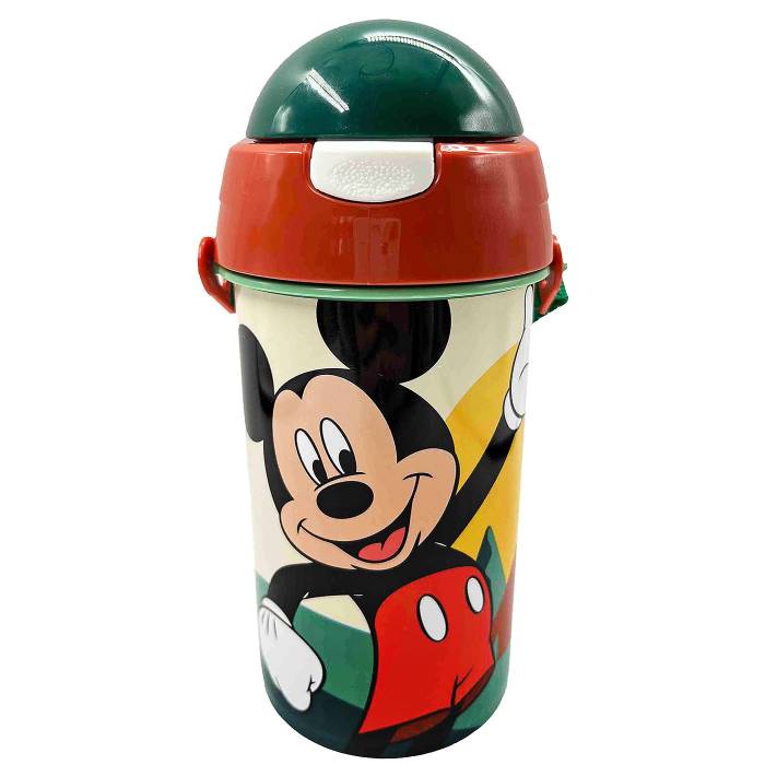 50-3501 Παγούρι Πλαστικό pp 500ml Mickey 19χ8cm  500ml χονδρική, Σχολικά χονδρική