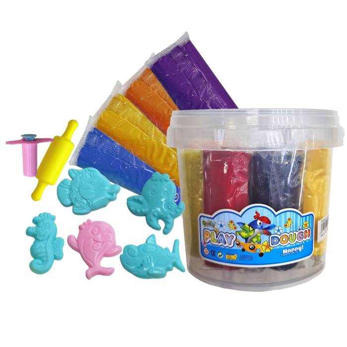 50-3536 Ζυμαράκια σε Κουβαδάκι με Καλούπια 1300gr χονδρική, Σχολικά χονδρική