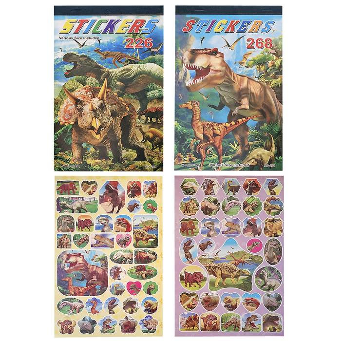 6-685 Άλμπουμ με Στίκερ Δεινόσαυρος 24,5x14,5cm χονδρική, Σχολικά χονδρική